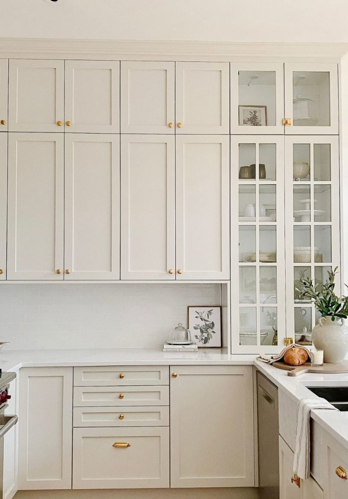 White kitchen with base cabinets