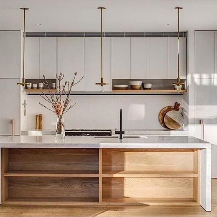 Kitchen with natural materials