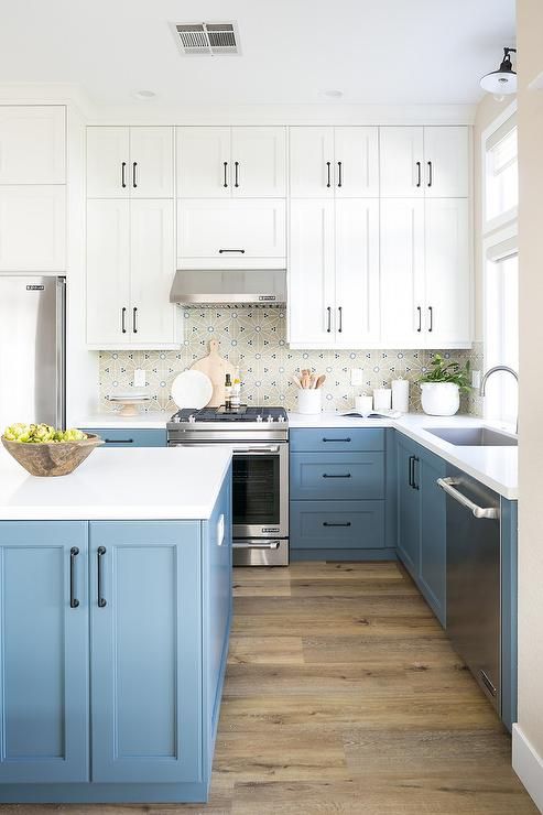 Blue kitchen cabinet ideas