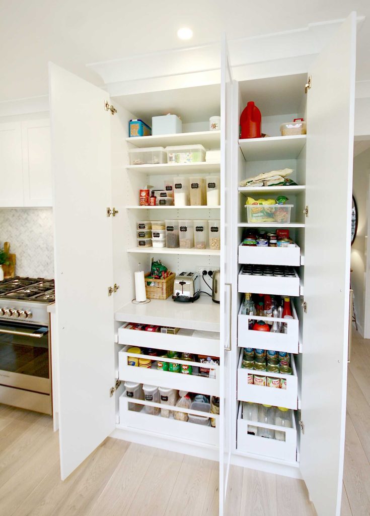 Pantry shelves for kitchen