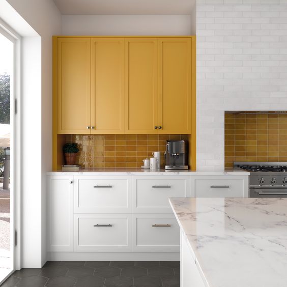 Make a kitchen look bigger with bold detailes