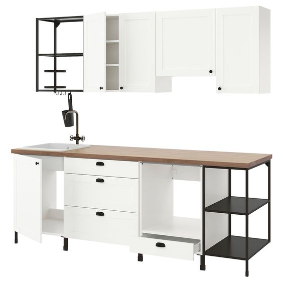 Ikea ENHET kitchen cabinets