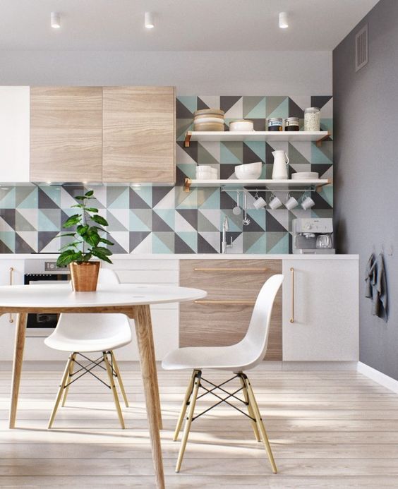 Small spaces kitchen wallpaper ideas