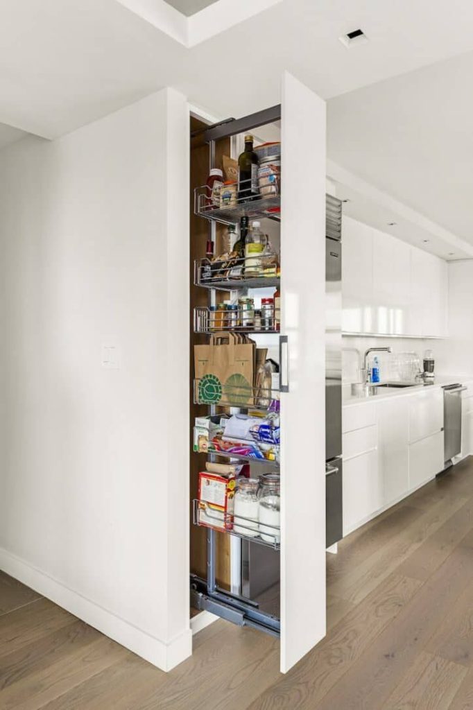 Kitchen pull-out pantry system