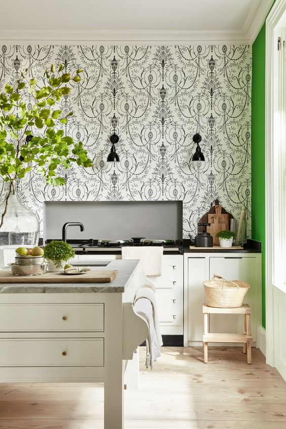 Just a hint for kitchen wallpaper