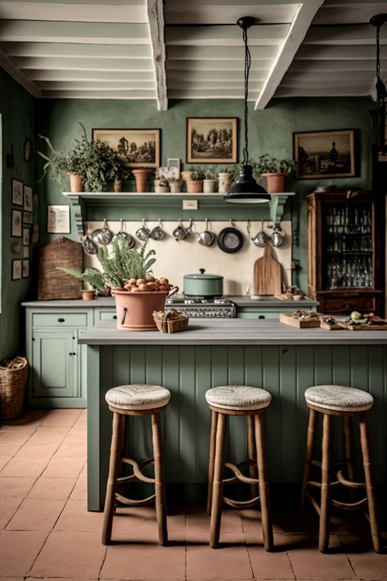 Rustic tiny kitchen