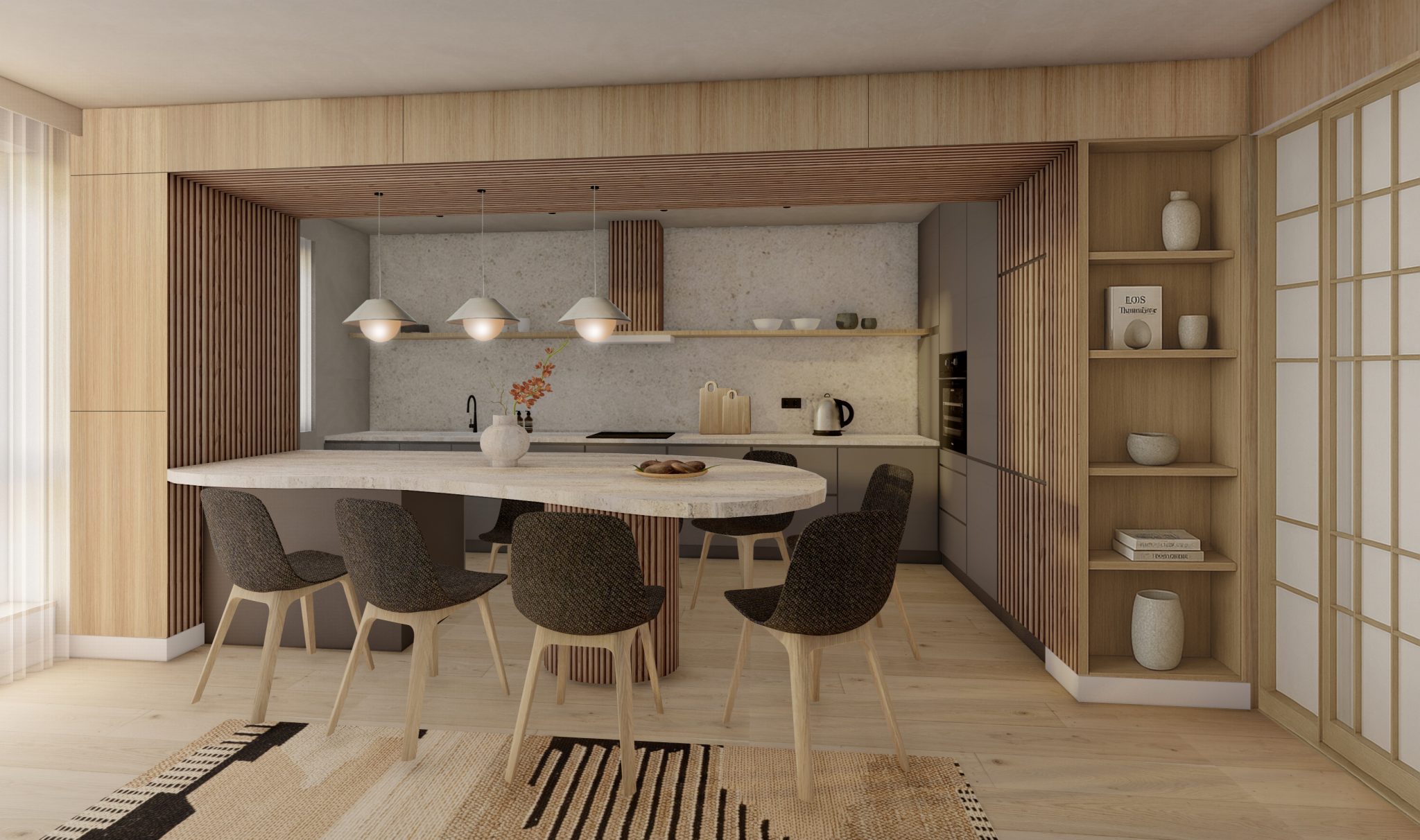 Japandi Oasis – Apartment Redesign • Hana Agic