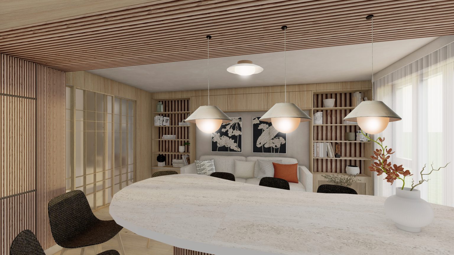 Japandi Oasis – Apartment Redesign • Hana Agic